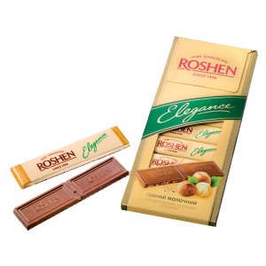 ROSHEN - ELEGANCE MILK CHOCOLATE WITH HAZELNUTS